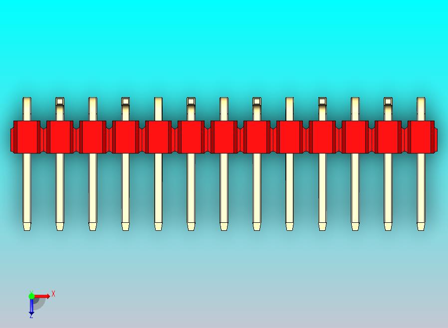 DS1022彩色排针 红色 13P 100mil 类型 SMT R2 版本1.0.zip