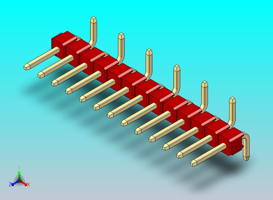 DS1022彩色排针 红色 13P 100mil 类型 SMT R2 版本1.0.zip