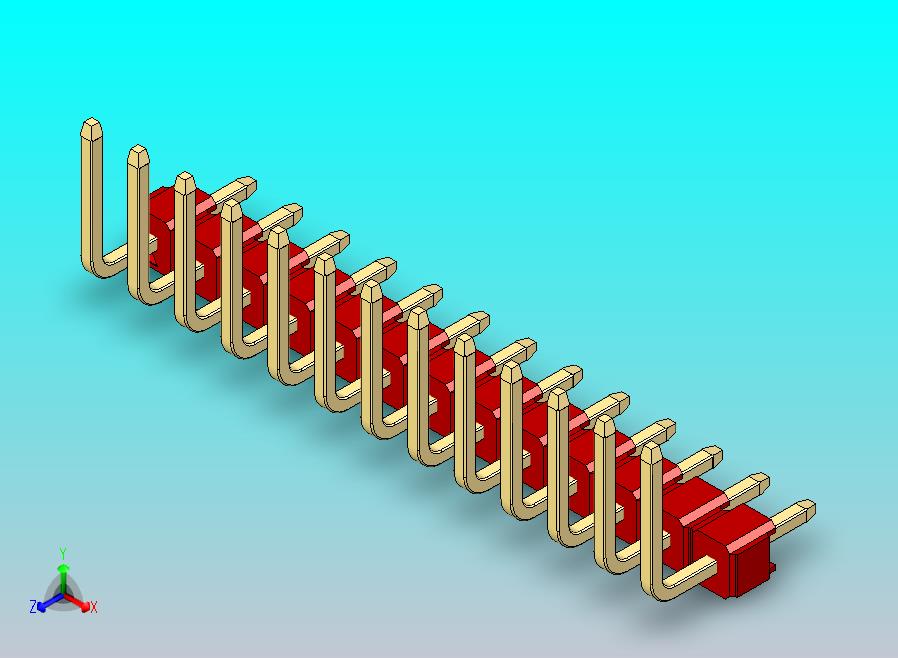 DS1022彩色排针 红色 13P 100mil 类型U 版本1.0.zip