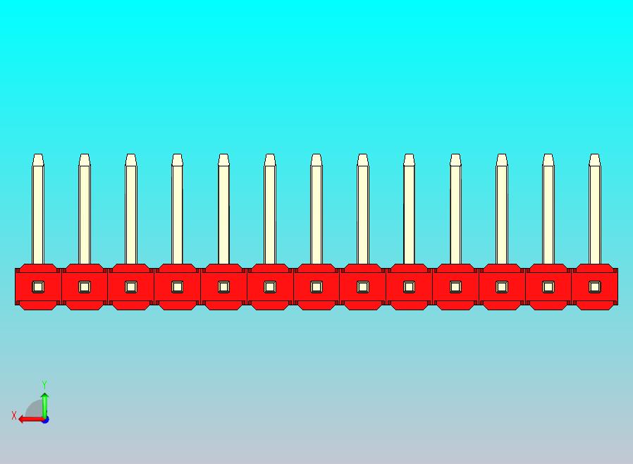 DS1022彩色排针 红色 13P 100mil 类型U 版本1.0.zip