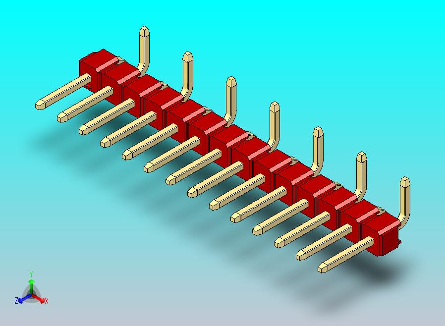 DS1022彩色排针 红色 14脚 100密 间距 SMT类型 R2 版本1.0.zip