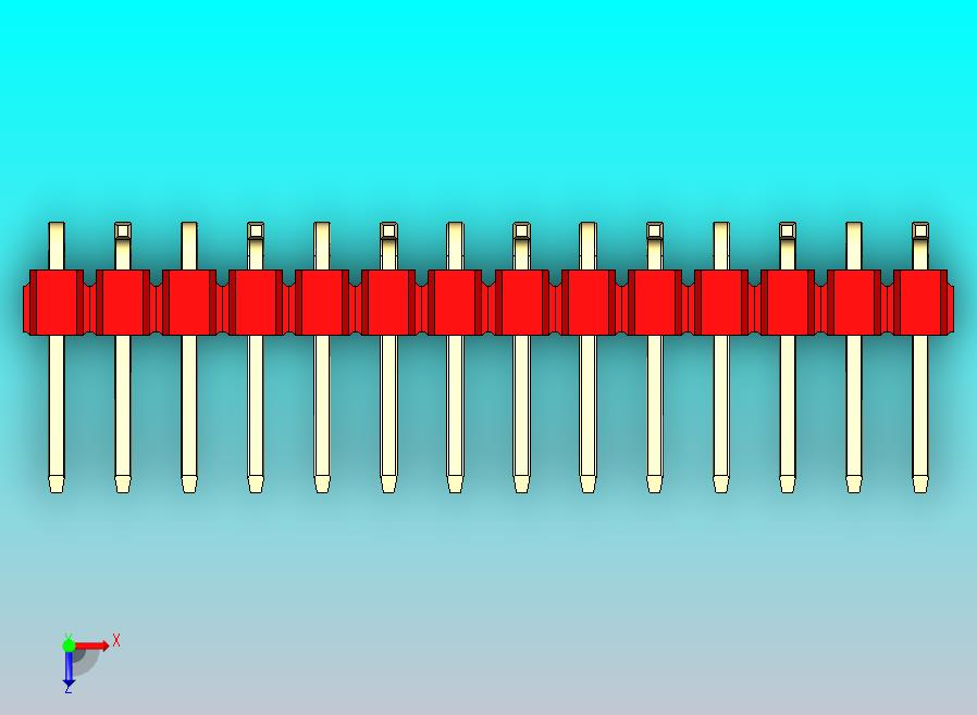 DS1022彩色排针 红色 14脚 100密 间距 SMT类型 R2 版本1.0.zip