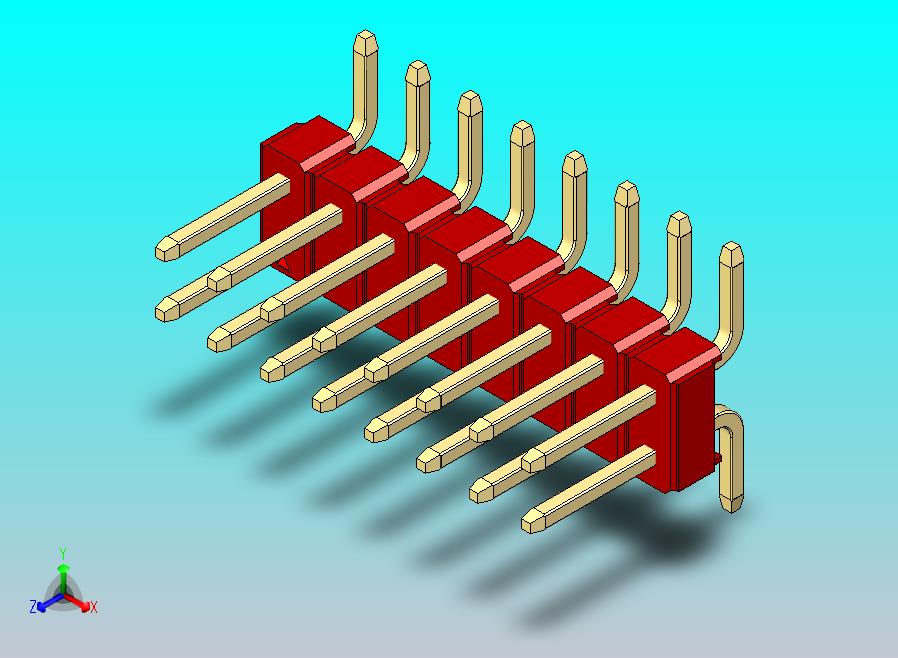 DS1022彩色排针 红色 16针 100mil SMT 类型 版本1.0.zip