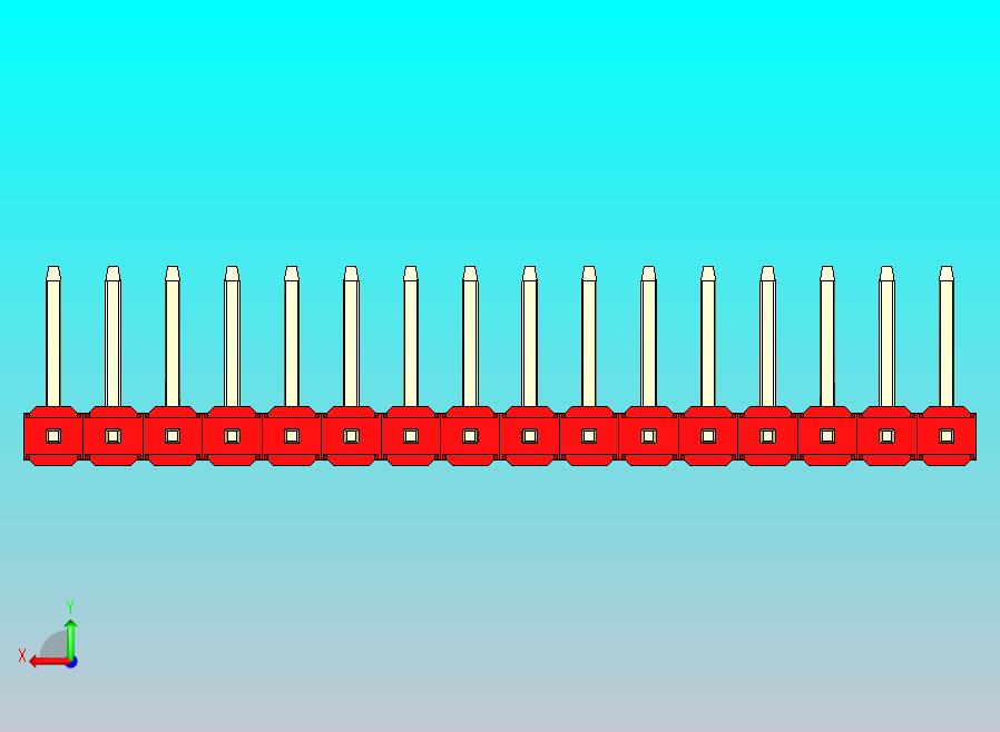 DS1022彩色排针 红色 16针 100mil 类型U 版本1.0.zip