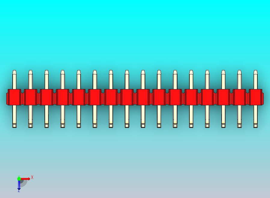 DS1022彩色排针 红色 16针 100mil 类型U 版本1.0.zip