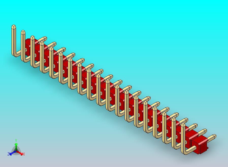 DS1022彩色排针 红色 19p 100mil 类型U 版本1.0.zip