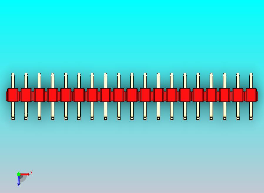 DS1022彩色排针 红色 19p 100mil 类型U 版本1.0.zip