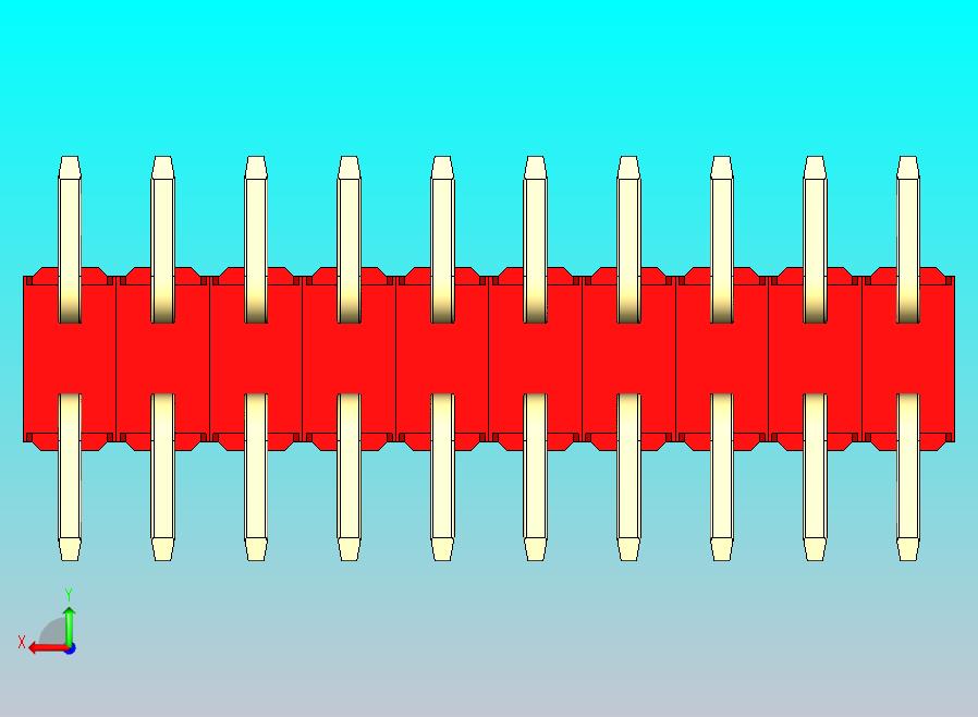 DS1022彩色排针 红色 20P 100毫 100mil 类型SMT 版本1.0.zip