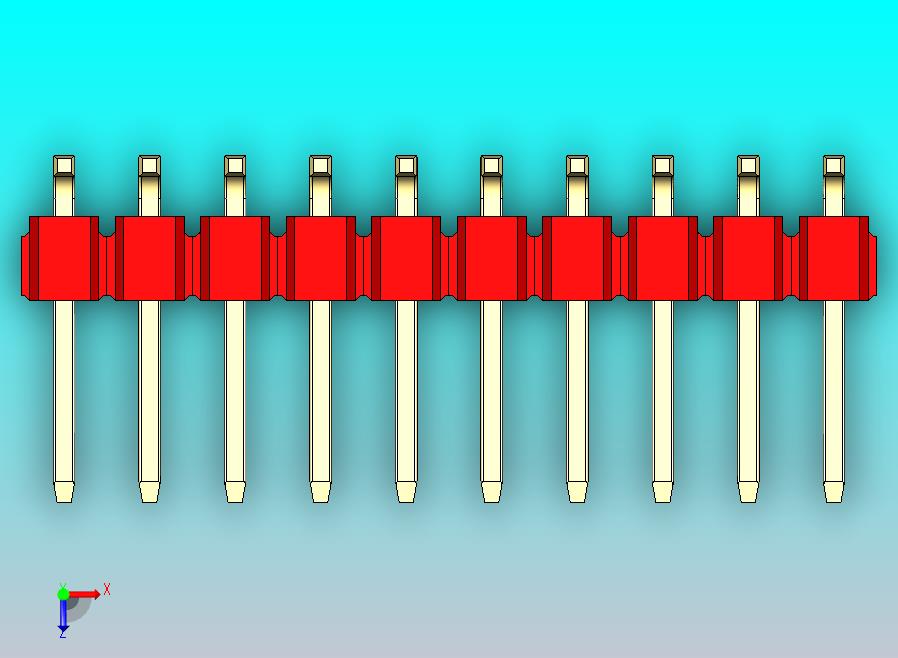 DS1022彩色排针 红色 20P 100毫 100mil 类型SMT 版本1.0.zip