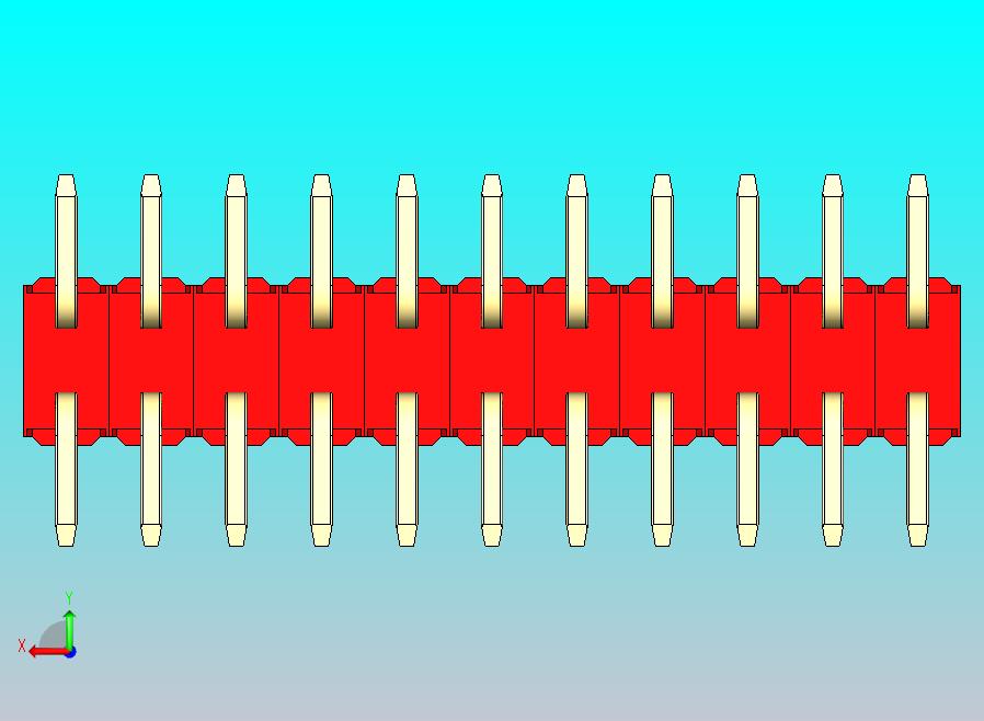 DS1022彩色排针 红色 22脚 100密尔 类型SMT 版本1.0.zip