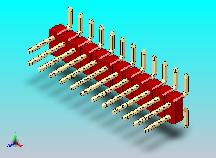 DS1022彩色排针 红色 24p 100mil SMT 类型 版本1.0.zip