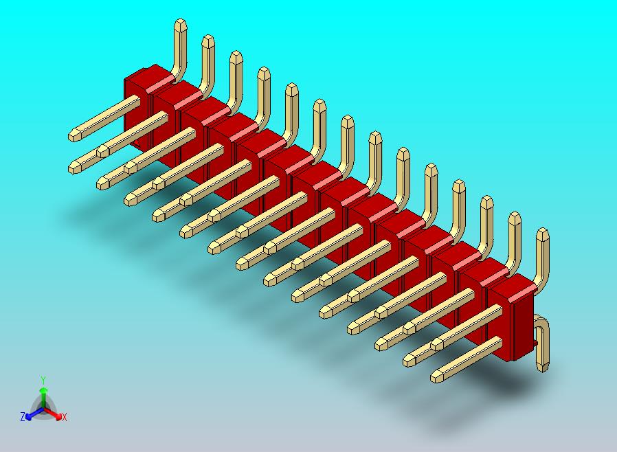 DS1022彩色排针 红色 28针 100mil SMT类型 版本1.0.zip