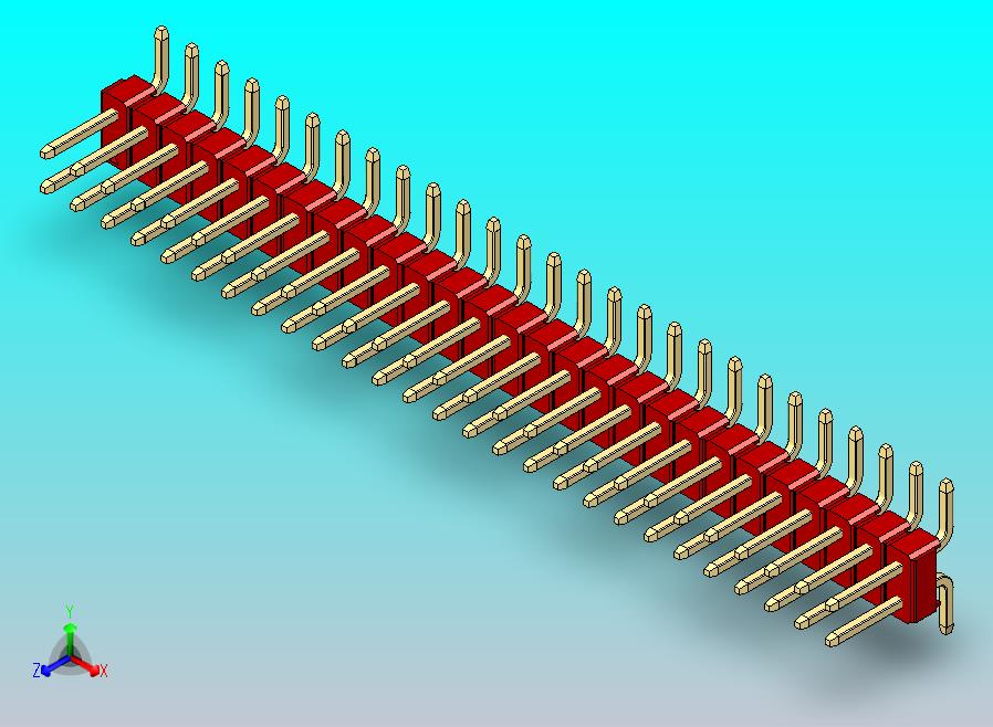 DS1022彩色排针 红色 54针 100mil SMT类型 版本1.0.zip