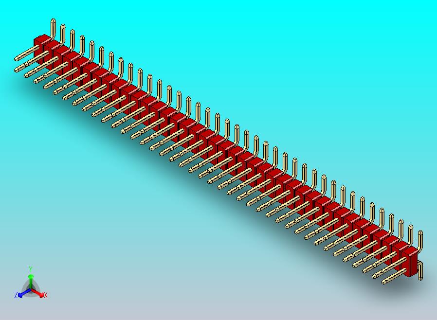 DS1022彩色排针 红色 78P 100mil SMT类型 版本1.0.zip