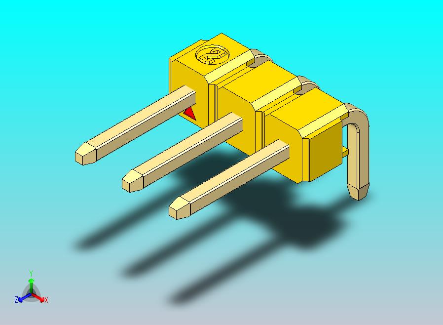 DS1022彩色排针 黄色 1x03p 100mil 类型D 版本1.0.zip