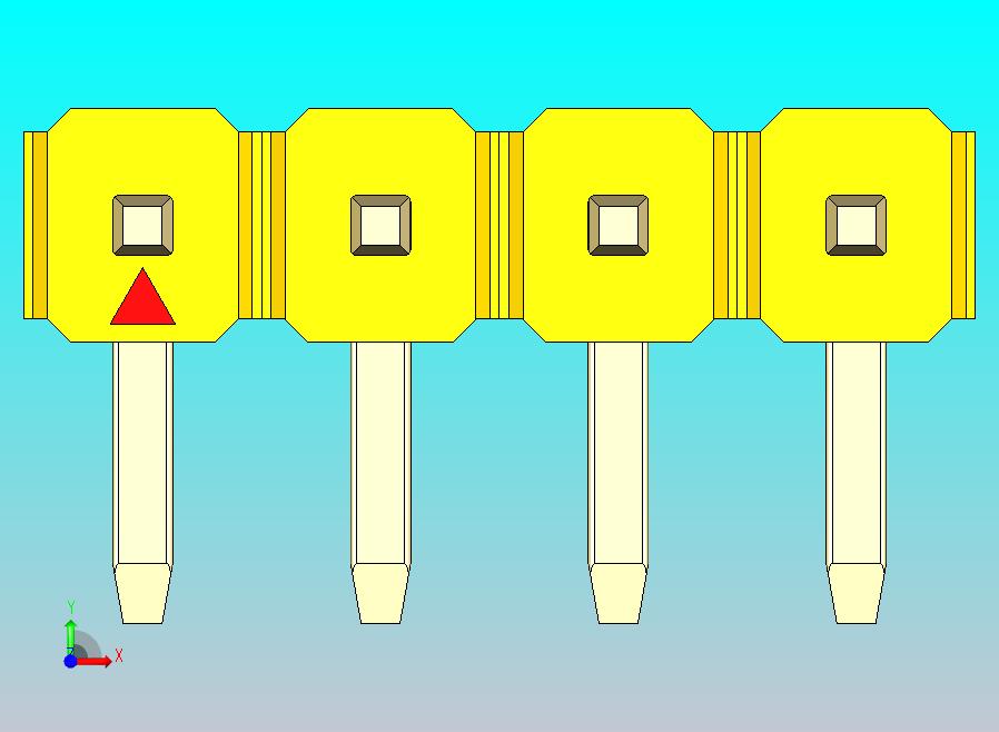 DS1022彩色排针 黄色 1x04p 100mil 类型D 版本1.0.zip
