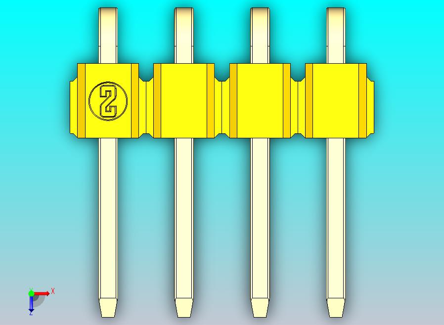 DS1022彩色排针 黄色 1x04p 100mil 类型D 版本1.0.zip