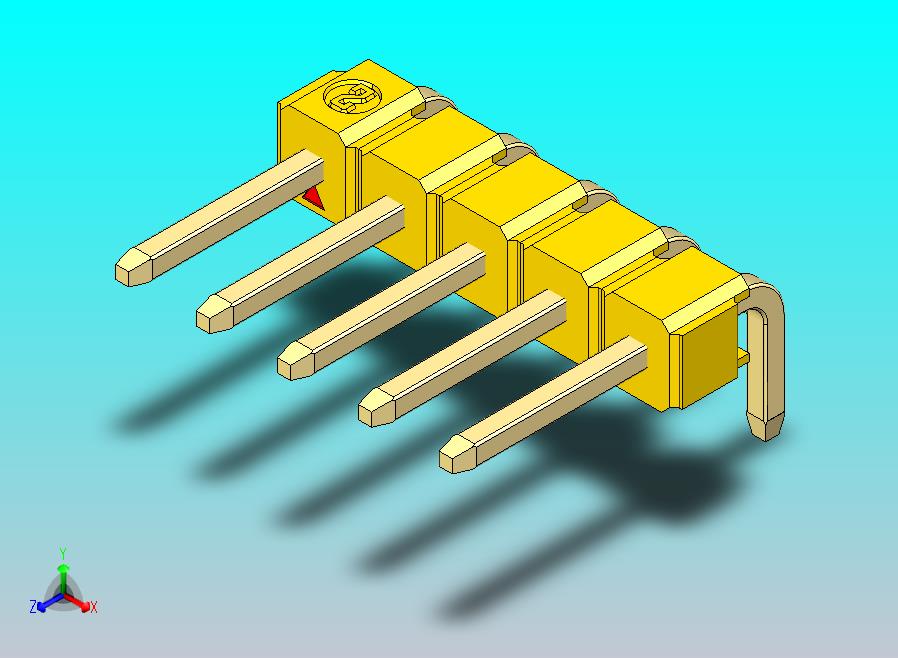DS1022彩色排针 黄色 1x05p 100mil 类型D 版本1.0.zip
