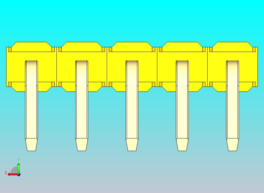 DS1022彩色排针 黄色 1x05p 100mil 类型D 版本1.0.zip