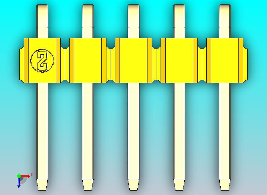 DS1022彩色排针 黄色 1x05p 100mil 类型D 版本1.0.zip