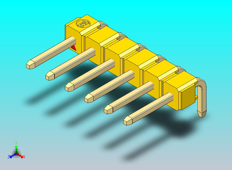 DS1022彩色排针 黄色 1x06p 100mil 类型D 版本1.0.zip