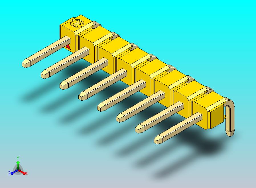 DS1022彩色排针 黄色 1x08p 100mil 类型D 版本1.0.zip