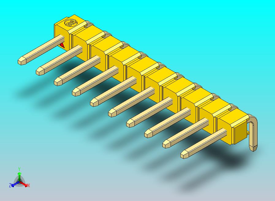 DS1022彩色排针 黄色 1x10P 100mil 型号D 版本1.0.zip