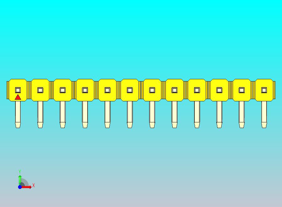 DS1022彩色排针 黄色 1x12p 100mil 类型D 版本1.0.zip