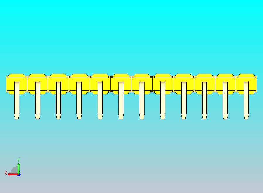 DS1022彩色排针 黄色 1x12p 100mil 类型D 版本1.0.zip