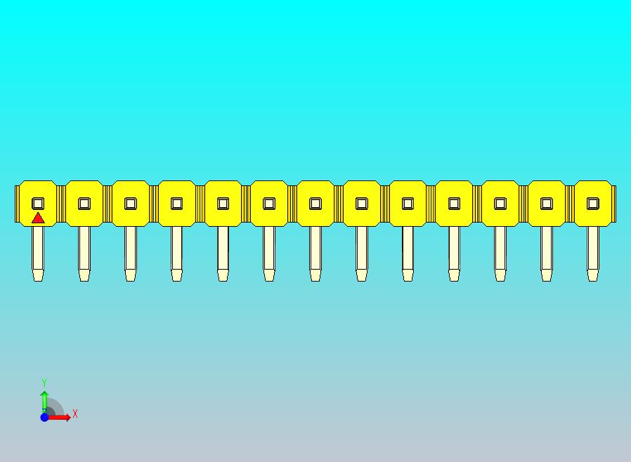 DS1022彩色排针 黄色 1x13p 100mil 类型D 版本1.0.zip