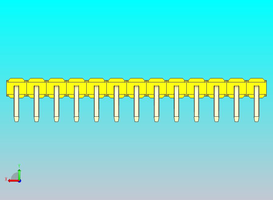 DS1022彩色排针 黄色 1x13p 100mil 类型D 版本1.0.zip