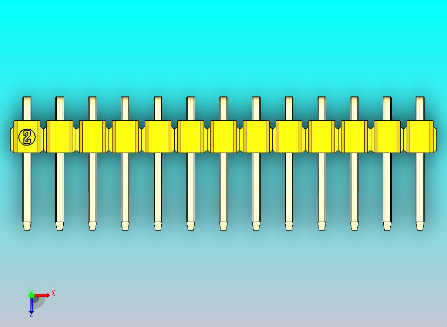 DS1022彩色排针 黄色 1x13p 100mil 类型D 版本1.0.zip