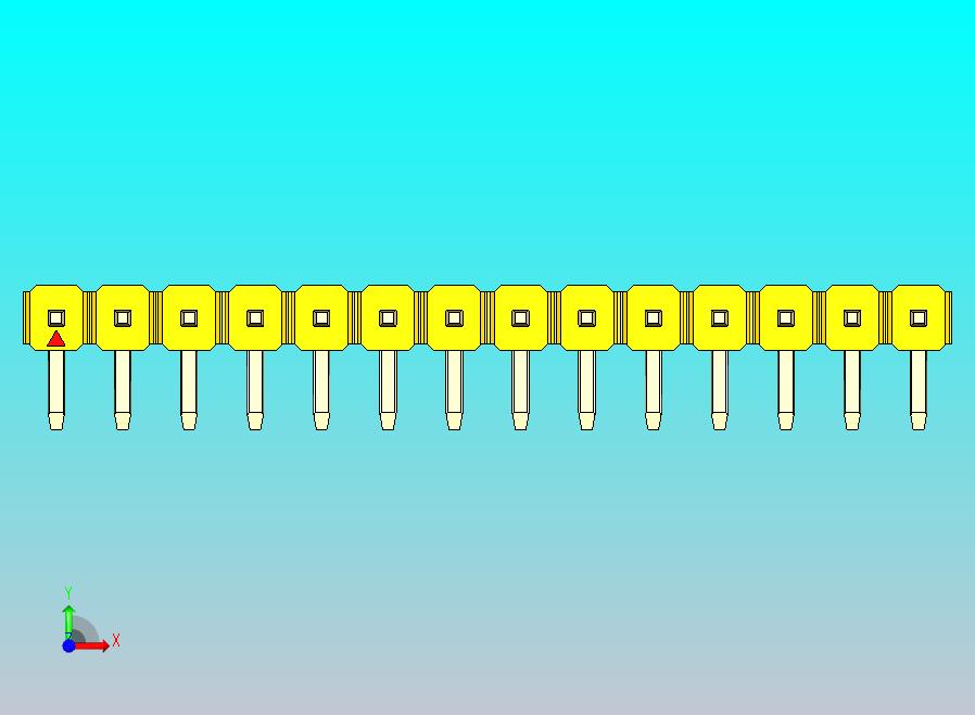 DS1022彩色排针 黄色 1x14p 100mil 类型D 版本1.0.zip