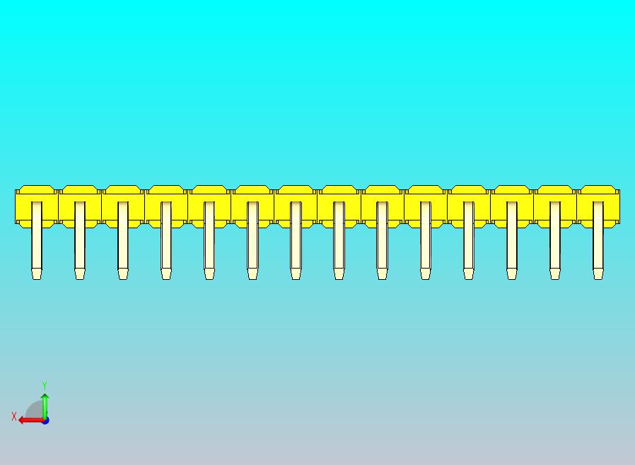 DS1022彩色排针 黄色 1x14p 100mil 类型D 版本1.0.zip