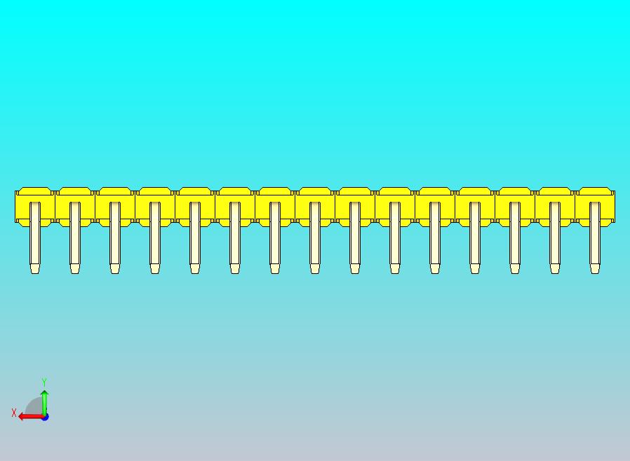 DS1022彩色排针 黄色 1x15p 100mil 类型D 版本1.0.zip