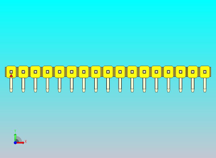 DS1022彩色排针 黄色 1x17p 100mil 类型D 版本1.0.zip