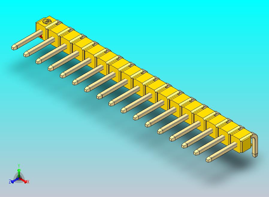 DS1022彩色排针 黄色 1x17p 100mil 类型D 版本1.0.zip