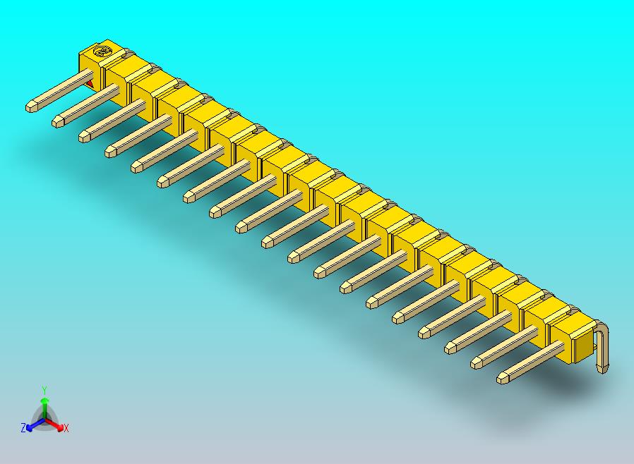 DS1022彩色排针 黄色 1x19p 100mil 类型D 版本1.0.zip