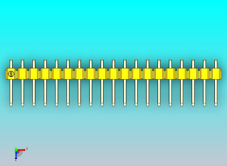 DS1022彩色排针 黄色 1x19p 100mil 类型D 版本1.0.zip