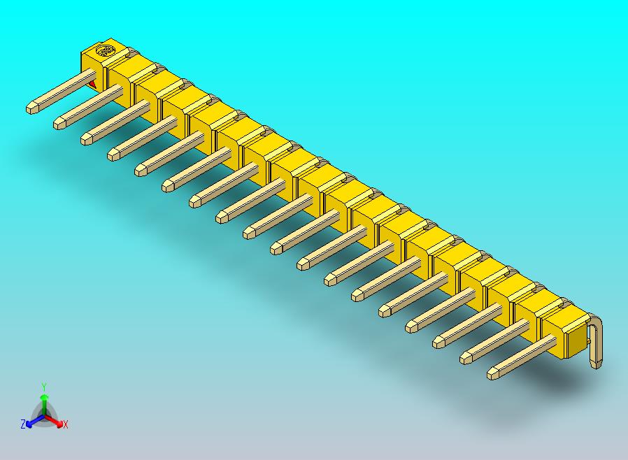 DS1022彩色排针 黄色 1x18p 100mil 类型D 版本1.0.zip