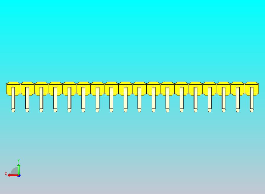 DS1022彩色排针 黄色 1x18p 100mil 类型D 版本1.0.zip