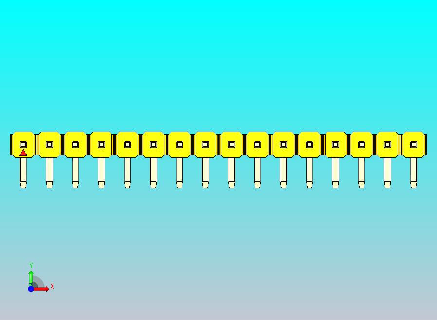 DS1022彩色排针 黄色 1x16p 100mil 类型D 版本1.0.zip