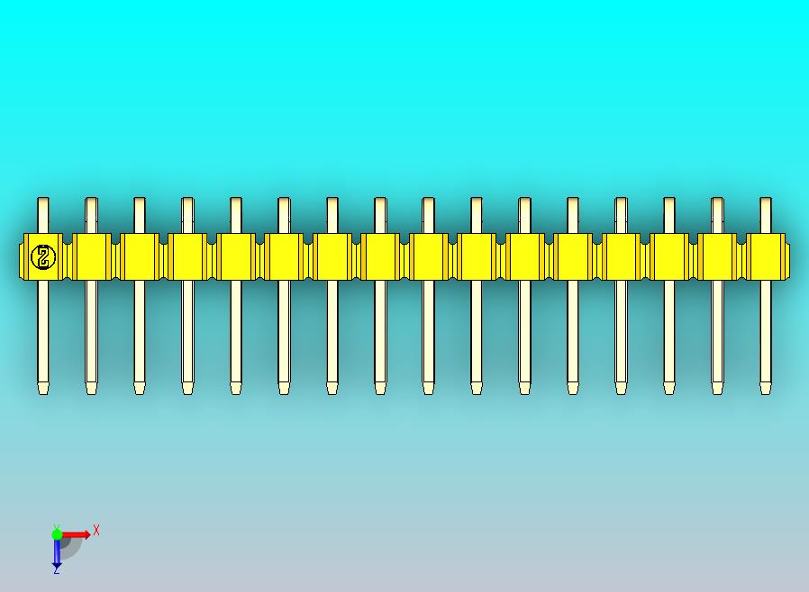 DS1022彩色排针 黄色 1x16p 100mil 类型D 版本1.0.zip