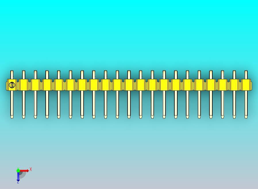 DS1022彩色排针 黄色 1x21p 100mil 类型D 版本1.0.zip