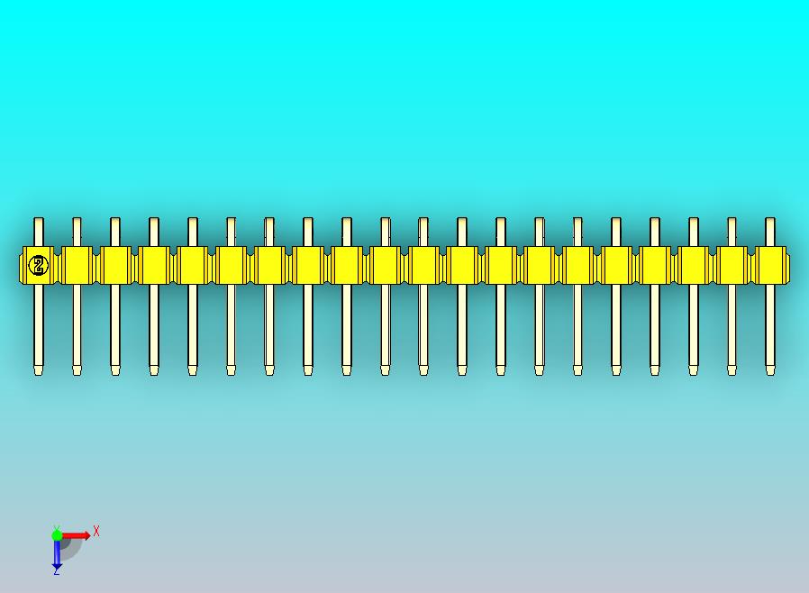 DS1022彩色排针 黄色 1x20p 100mil 类型D 版本1.0.zip