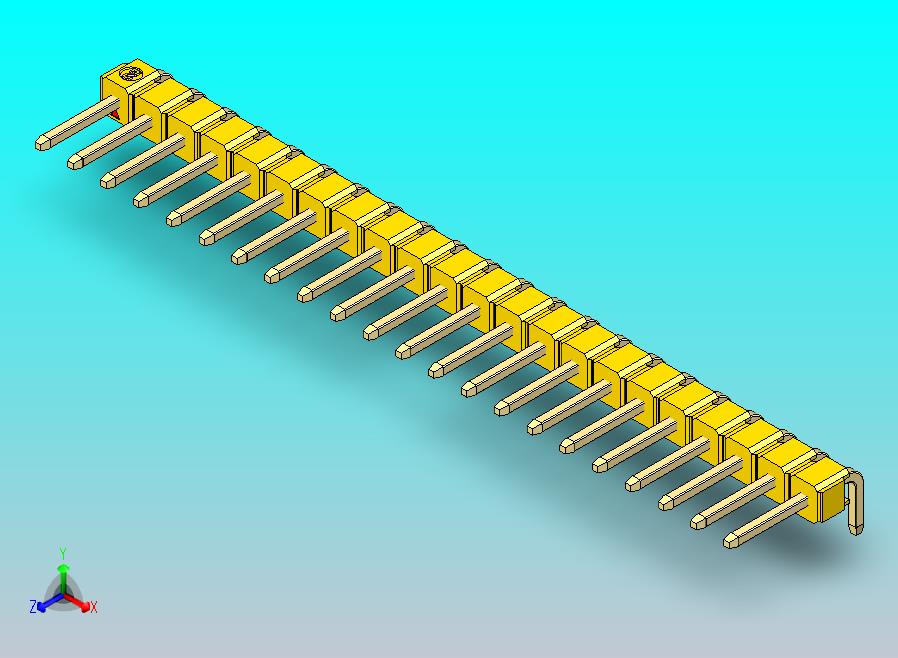 DS1022彩色排针 黄色 1x22p 100mil 类型D 版本1.0.zip