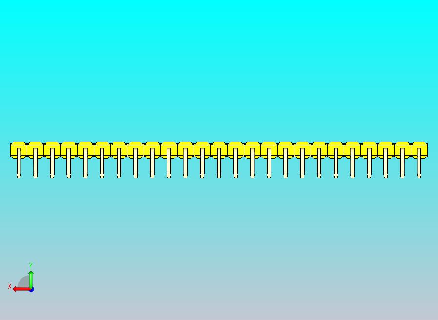 DS1022彩色排针 黄色 1x25p 100mil 类型D 版本1.0.zip