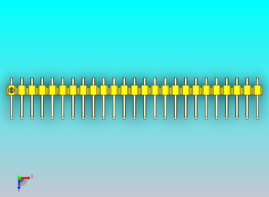 DS1022彩色排针 黄色 1x25p 100mil 类型D 版本1.0.zip