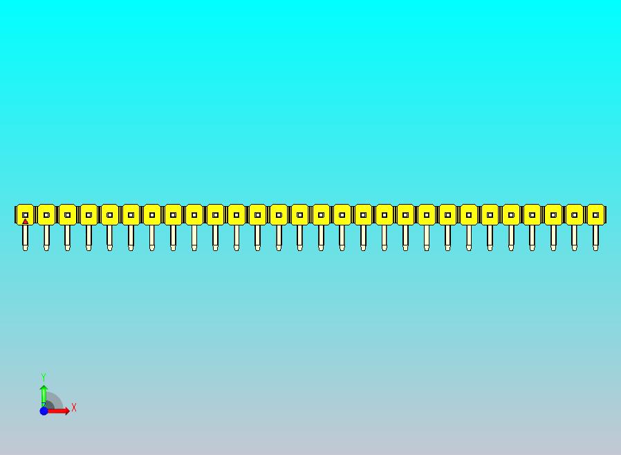 DS1022彩色排针 黄色 1x28p 100mil 类型D 版本1.0.zip