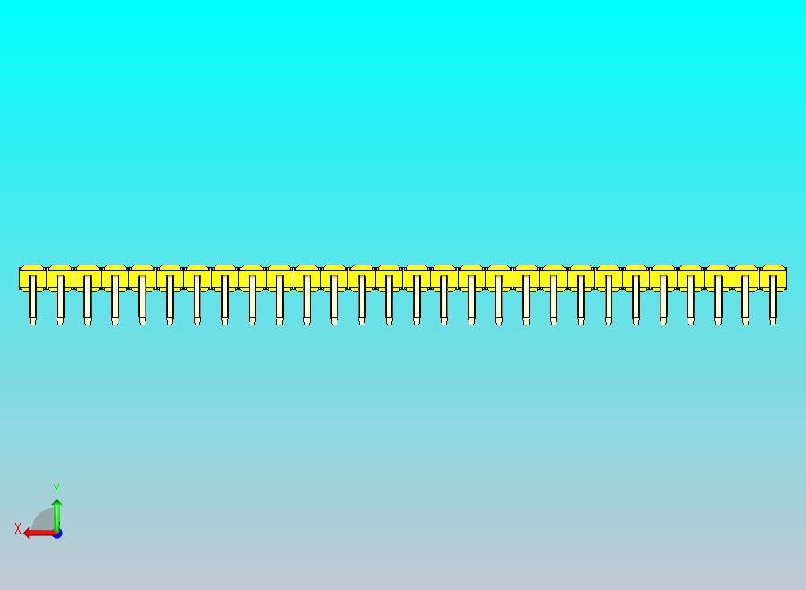 DS1022彩色排针 黄色 1x28p 100mil 类型D 版本1.0.zip